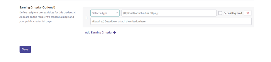 A screenshot of the Accredible interface A screenshot of the Accredible interface