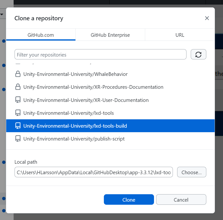 Clone lxd tools build