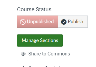 Manage sections